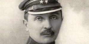 "Kpt. Walerian Sikorski, dowódca odcinka VI, później dowódca 1-go batalionu II pułku strzelców lwowskich."