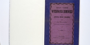 Jan Papłoński "Zasady i zakres wychowania domowego oraz historyja metody poglądowej" (strona tytułowa)