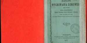 Jan Papłoński "Zasady i zakres wychowania domowego" (strona tytułowa)