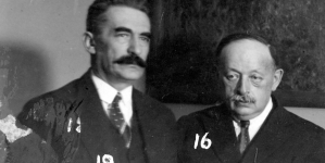 Senator Stanisław Posner w towarzystwie posła Zygmunta Żuławskiego.