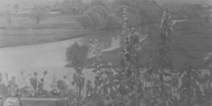 Obraz Bronisława Kowalewskiego "Pejzaż".