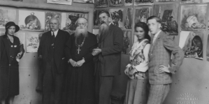 Wystawa prac uczniów Szkoły Sztuk Pięknych im. Wojciecha Gersona w Warszawie we wrześniu 1930 roku.