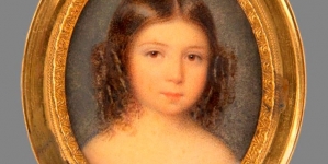 "Portret Delfiny Komarówny jako małej dziewczynki, w przyszłości Mieczysławowej Potockiej" Jeana Charlesa Oliviera.