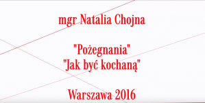 Wykład mgr Natalii Chojny na temat filmów Wojciecha Hasa "Pożegnania" i "Jak być kochaną".
