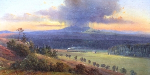 "Pejzaż podkrakowski" Leona Dembowskiego.