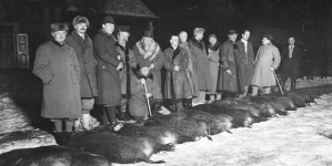 Polowanie w ordynacji księcia Karola Mikołaja Radziwiłła w lutym 1938 roku.
