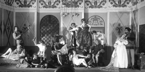 Przedstawienie "Volpone" Bena Jonsona w Teatrze im. Juliusza Słowackiego w Krakowie w grudniu 1927 roku.