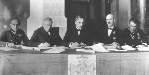 Zebranie Związku byłych uczestników Wojskowej Straży Kolejowej.