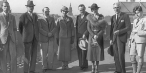 Wizyta arcyksięcia Karola Olbrachta Habsburga z gośćmi z Danii w Pałacu Prasy  w Krakowie w październiku 1935 roku.