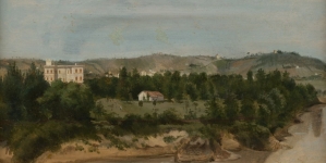 "Wilno od strony przedmieścia Zwierzyniec" Kanutego Rusieckiego.