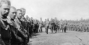 Uroczystości w Optowej  z okazji ostatecznego uznania 7 pułku Legionów 30.05.1916 r.