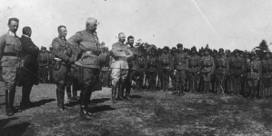 Uroczystości w Optowej z okazji ostatecznego uznania 7 pułku Legionów 30.05.1916 r.