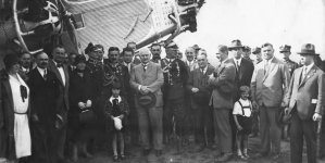 Lot propagandowy po Europie samolotu wyprodukowanego w zakładach Forda w Detroit, Ławica 24.08.1929 r.