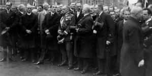 Przewiezienie prochów Juliusza Słowackiego do Polski - uroczystości pogrzebowe w Krakowie, czerwiec 1927 roku.