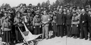Budowa Kopca imienia marszałka Józefa Piłsudskiego na Sowińcu w Krakowie, 23.06.1935 r.