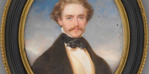 "Adam Potocki, (1822-1872), syn Artura i Zofii z Branickich z Krzeszowic wg miniatury Moritza Daffingera" .