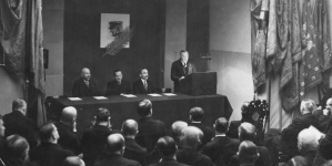 Inauguracja działalności Instytutu Naukowo Rzemieślniczego przy ulicy Chmielnej 52 w Warszawie 4.12.1936 r.