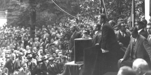 Wiec Centrolewu w Dolinie Szwajcarskiej w Warszawie 14.09.1930 r.