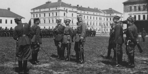 Święto 20 pułku piechoty w Krakowie w 1925 roku.