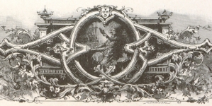 Ilustracja Michała Elwiro Andriollego kończąca Księgę I „Pana Tadeusza” Adama Mickiewicza.