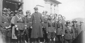 Gen. dyw. Stanisław Wróblewski w otoczeniu wyższych oficerów 21.04.1929 r.