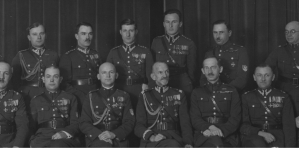 Odprawa komendantów okręgu warszawskiego Związku Strzeleckiego w Warszawie.