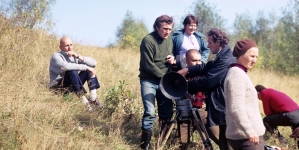 Na planie filmu Andrzeja Kostenki i Witolda Leszczyńskiego "Rewizja osobista" w 1972 roku.