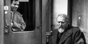 Jacek Woszczerowicz i Kazimierz Junosza-Stępowski w filmie Michała Waszyńskiego "Profesor Wilczur" z 1938 roku.