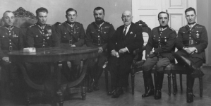 Odczyt Cezarego Jellenty w 36 Pułku Piechoty Legii Akademickiej w styczniu 1932 r.