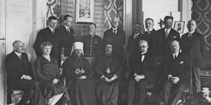Przedstawiciele Kościoła prawosławnego w Polsce u wiceministra spraw zagranicznych Alfreda Wysockiego w czerwcu 1929 r.
