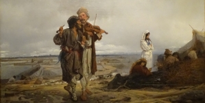 "Flisacy nad Wisłą" Wilhelma Augusta Stryowskiego.