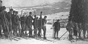 Kurs narciarski Szkoły Kadetów Armii Austro-Węgier w Zakopanem.