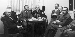 Założyciel i prezes Fundacji Kościuszkowskiej w USA profesor Stefan Mierzwa podczas pobytu w Warszawie w sierpniu 1934 r.