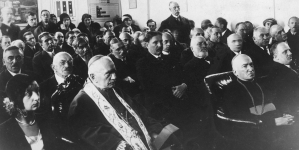 Uroczystość otwarcia Polskiego Instytutu Przeciwrakowego we Lwowie w listopadzie 1931 r.