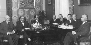 Komisja organizacyjna założycieli Fundacji Domy Akademickie im. Prezydenta Gabriela Narutowicza, 14.09.1933 r.