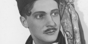 Eugeniusz Solarski w przedstawieniu "Wesele" Stanisława Wyspiańskiego w Teatrze im. Juliusza Słowackiego w Krakowie w 1932 r.