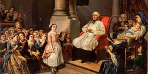 "Lekcja katechizmu" Józefa Szermentowskiego.