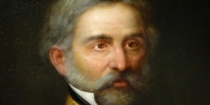 "Henryk Dembiński jako generał armii węgierskiej" (fragment).