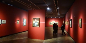 Sala wystawy "Na jednej strunie: Malczewski i Słowacki" w Muzeum Narodowym w Warszawie.
