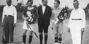 Mecz piłki nożnej Polska - Szwecja na stadionie 1. FC w Katowicach 1.07.1928 r.