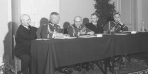 Prezydium walnego zjazd Związku Peowiaków (byłych członków KN3) w Warszawie 15.12.1935 r.