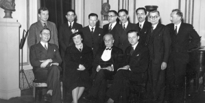 Kompozytor Henryk Opieński w Stowarzyszeniu Młodych Muzyków Polaków w Paryżu w 1939 r.