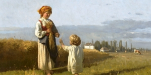 "Zbieranie kłosów" Władysława Szernera.