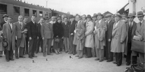 Wycieczka studentów medycyny Uniwersytetu Jagiellońskiego w Truskawcu w czerwcu 1932 r.