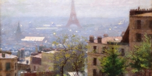 "Fragment panoramy Paryża" Ludwika de Laveaux.