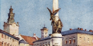 "Lwów, plac Maryacki" Odo Dobrowolski.