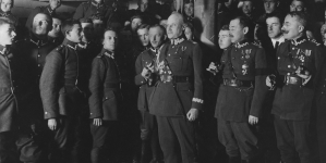 Uroczystość służby sanitarnej Wojska Polskiego w rocznicę bitwy pod Olszynką Grochowską w lutym 1927 r.