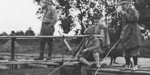 Polowanie na łosie w majątku hrabiego Jarosława Potockiego we  wrześniu 1931 r.