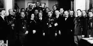 Wycieczka przedstawicieli estońskiej organizacji Kaitseliit w Jabłonnie 22.01.1933 r.
