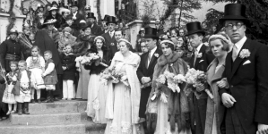 Ślub hrabiego Benedykta Tyszkiewicza z księżniczką Eleonorą Radziwiłł 21.04.1938 r.